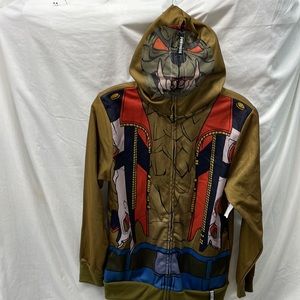 NEW!!! Fortnite epic cosplay dire wolf hoodie/jacket sz L